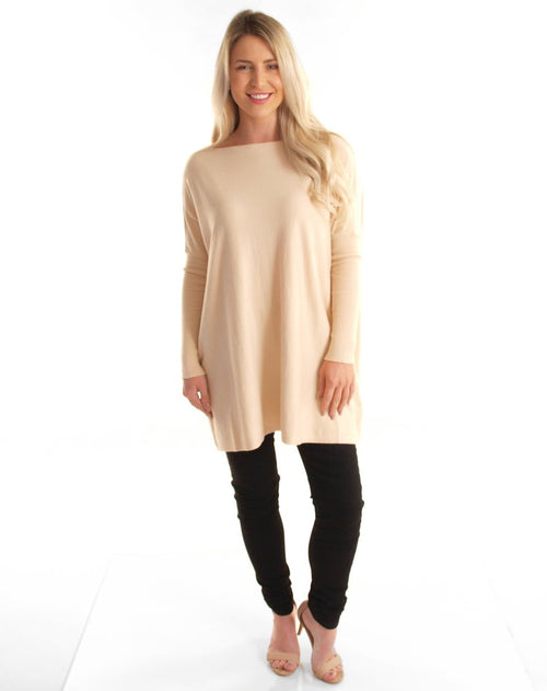 TUNIC KNIT  -Beige