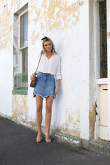 California Denim Skirt / Indigo