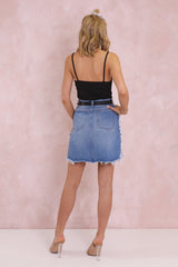California Denim Skirt / Indigo