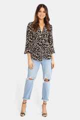 Samara Twist Top | Beige