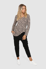 Olympia top-Nude Leopard