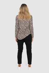 Olympia top-Nude Leopard