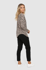 Olympia top-Nude Leopard