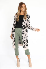 ANIMAL INSTINCT CARDIGAN-Beige