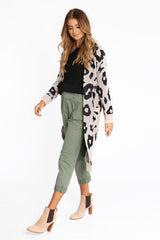 ANIMAL INSTINCT CARDIGAN-Beige