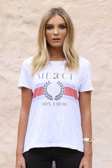 Merci Tee | White