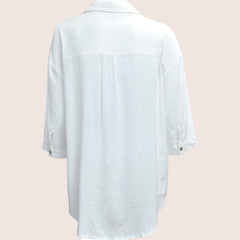 Cara Linen Shirt- White