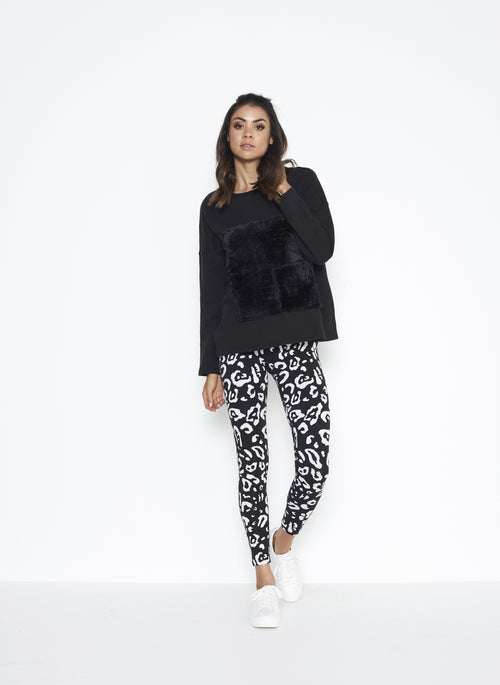 Mason Leggings Black Leopard