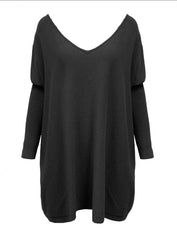 Faith" Weekend Jumper   "Black V Neck Style"