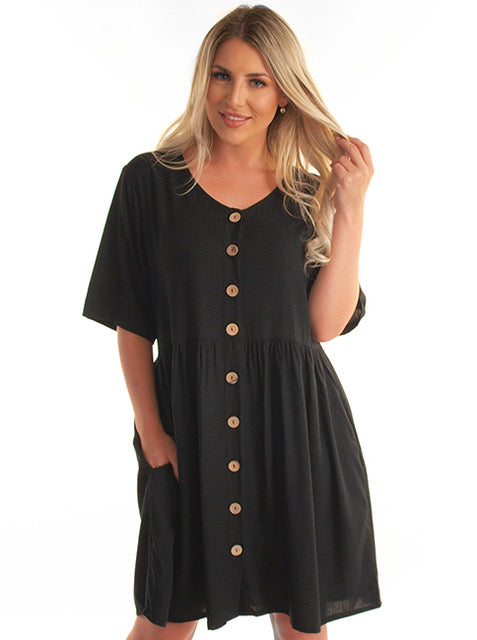 BabyDoll Dress --Black