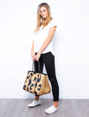 NEOPRENE TOTE BAG-MUSTARD