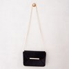 VELVET PANELLED SHOULDER BAG