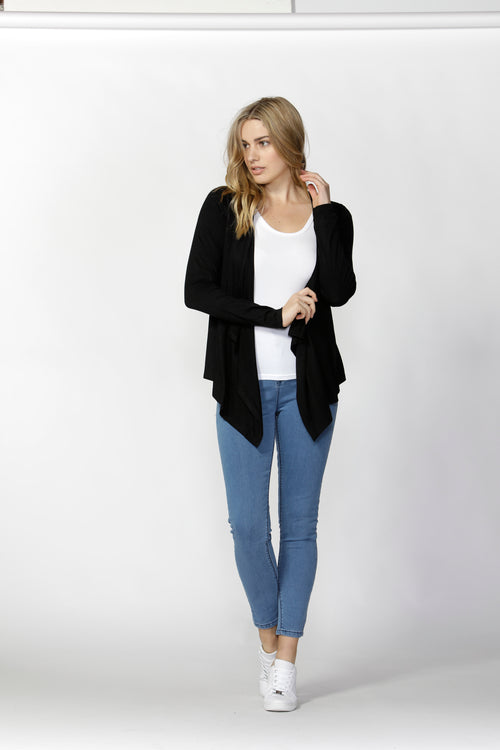 MELBOURNE CARDIGAN - BLACK