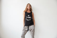 JE T'AIME TANK - BLACK