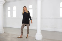 Olympia Slouch Pants- Nude Leopard