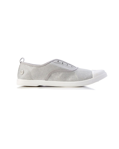 Euro Plimsole Metallic Silver