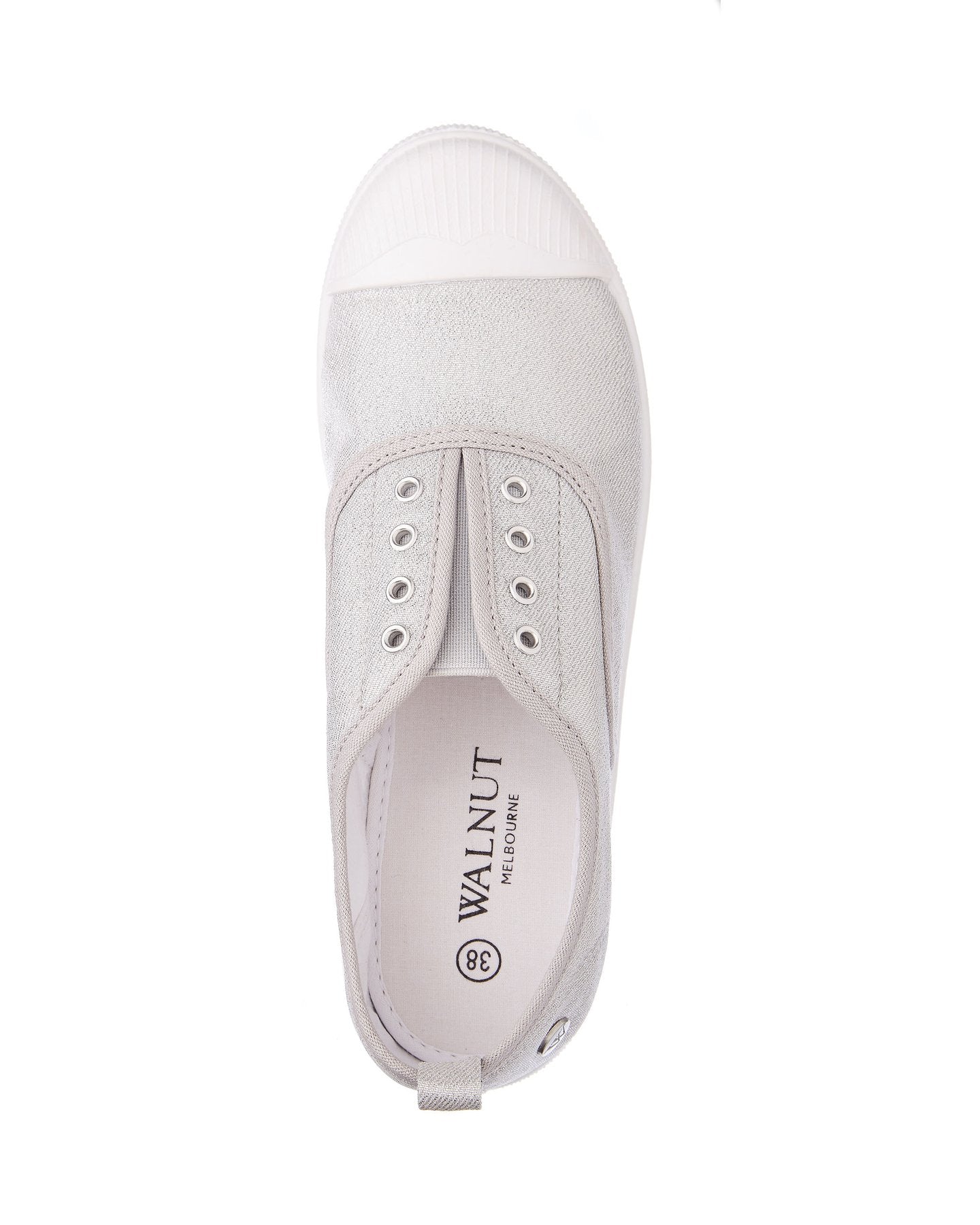 Euro Plimsole Metallic Silver