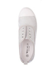 Euro Plimsole Metallic Silver