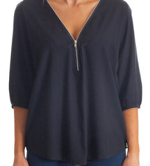 ZIPPER TOP-BLack