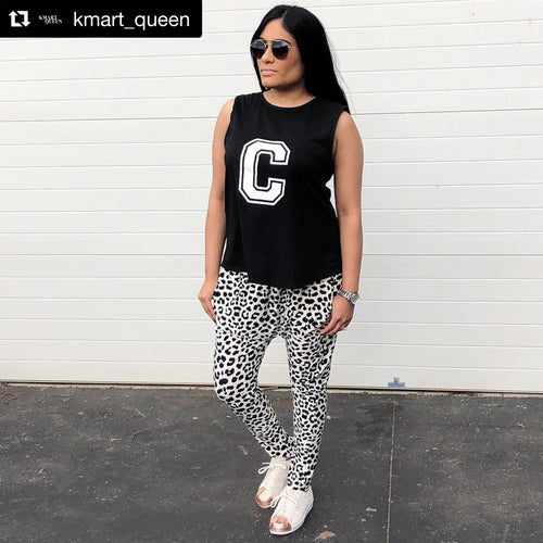 Lounge Joggers - BLACK/WHITE