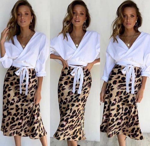 Stella Leopard Skirt