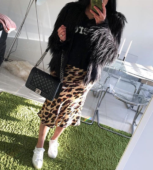 Stella Leopard Skirt