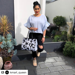 NEOPRENE TOTE BAG-WHITE