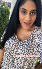 Ava Leopard Top - Blush Leopard