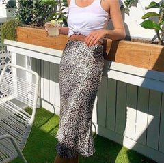 Mila Leopard Skirt