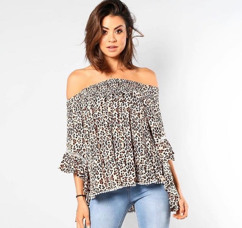 Sana leopard Top