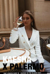 Palermo Blazer – White Cream