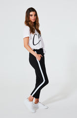 KENJI COMEBACK PANTS - BLACK/STRIPE