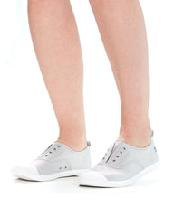 Euro Plimsole Metallic Silver