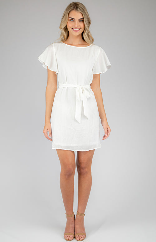 Casey Shift Dress - White