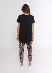 Lounge Joggers - Tan Leopard