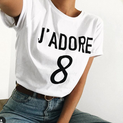 J'ADORE 8 TEE - WHITE