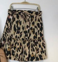 Lucia Leopard Skirt - Tan