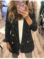 Perla Blazer/Black Tweed