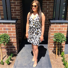 Julia Leopard Cami- white leopard