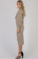 Cindy knit Set  - Coffee