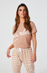 CARTEL SCRIPT LOGO TEE - BLUSH