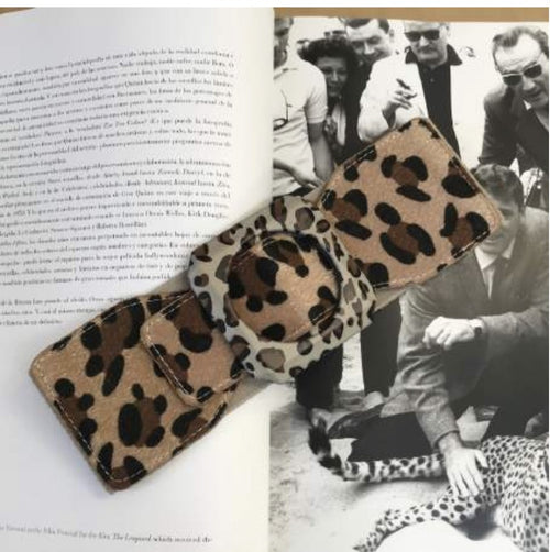 Leo Belt - leopard print mocha