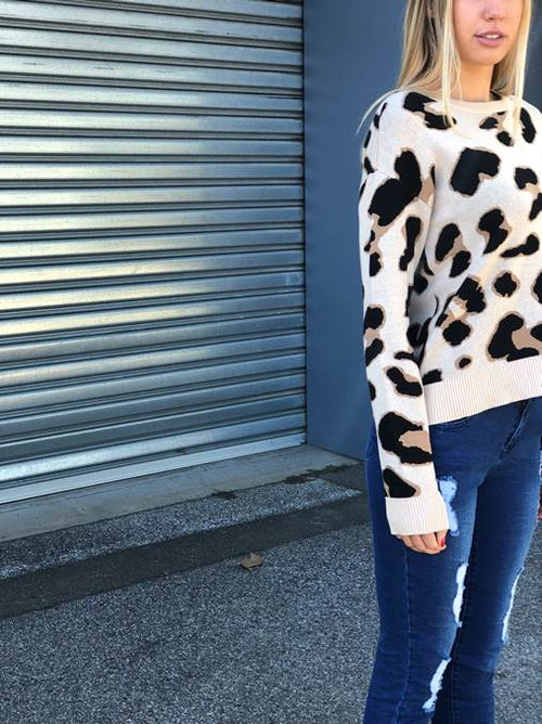 Wild Leopard Knit